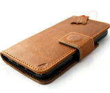 Genuine natural tanned Leather case For Apple iPhone 11 Pro Case Cover Vintage Wallet Credit Cards ID window Holder  Book Removable Detachable Holder Slim Jafo Wireless charging