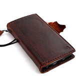 Echte Vintage-Ledertasche für Samsung Galaxy S4 Cover Geldbörse Tasche 4S Book Wallet Ständer 4 S GASIP