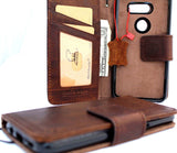 Genuine retro leather Case for LG V30 book detachable Removable wallet magnetic cover slim brown cards slots natural jafo 48