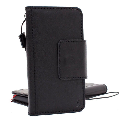 Genuine high quality leather Case for Samsung Galaxy S9 book Jafo design wallet handmade magnetic cover s Black jafo 48