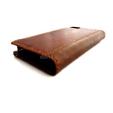 genuine vintage leather case for iphone 5 s stand book wallet credit card 5s sls free shipping