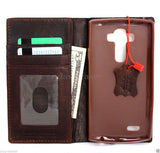 genuine vintage leather Case for LG G4 slim cover book luxury pro wallet handmade slim 