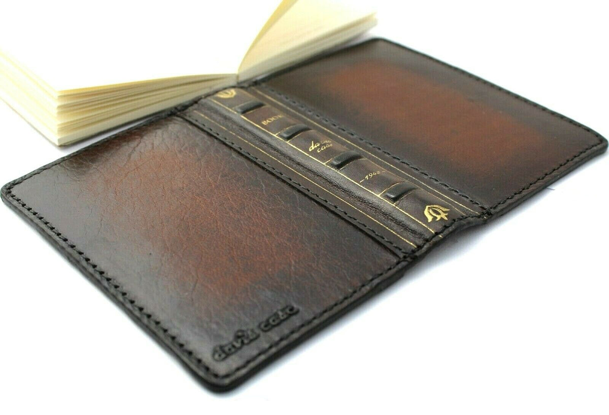 Galaxy leather wallet case for Bible book ESV journaling, custom goat and lamb cover, ID card slots, retro design by DAVISCASE