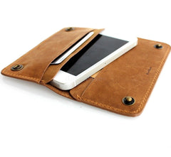 genuine leather case for iphone 5 4 5s  5c c book wallet cover s retro handicraft 