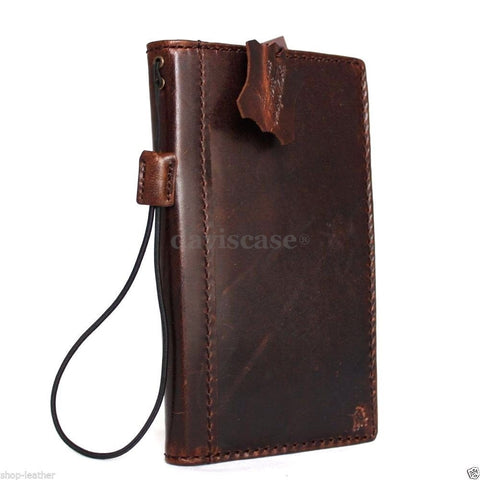 genuine oiled leather Case for LG G4 slim cover book luxury pro wallet handmade MAGNET close