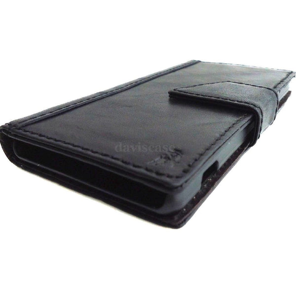 genuine real vintage leather Case For sony Xperia Z2 book wallet 100% good Leather