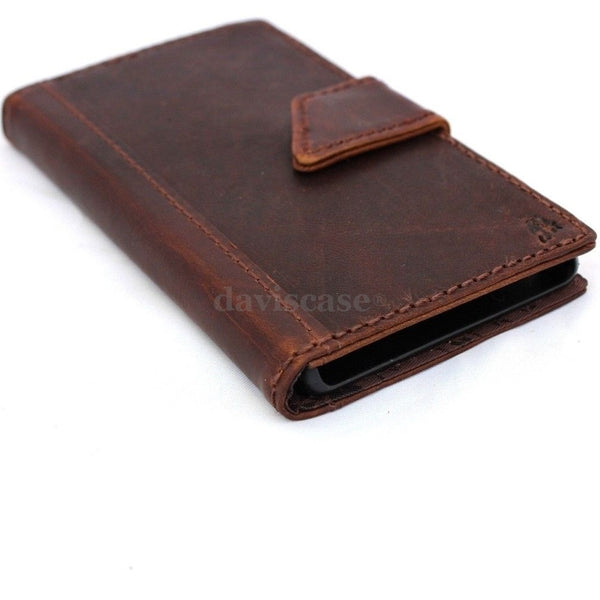 genuine real 100% leather Case For sony Xperia Z2 book wallet 2 z handmade it