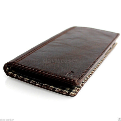 genuine leather case for iphone 5s 5c 5 cover book wallet credit card c s flip handmade luxury ! free shipping 