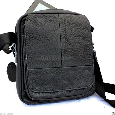 Genuine real Leather Shoulder Satchel Bag handbag for Messenger School handbag