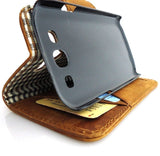 genuine real natural leather Case FOR Galaxy 3S s 3 book wallet retro magnet clos