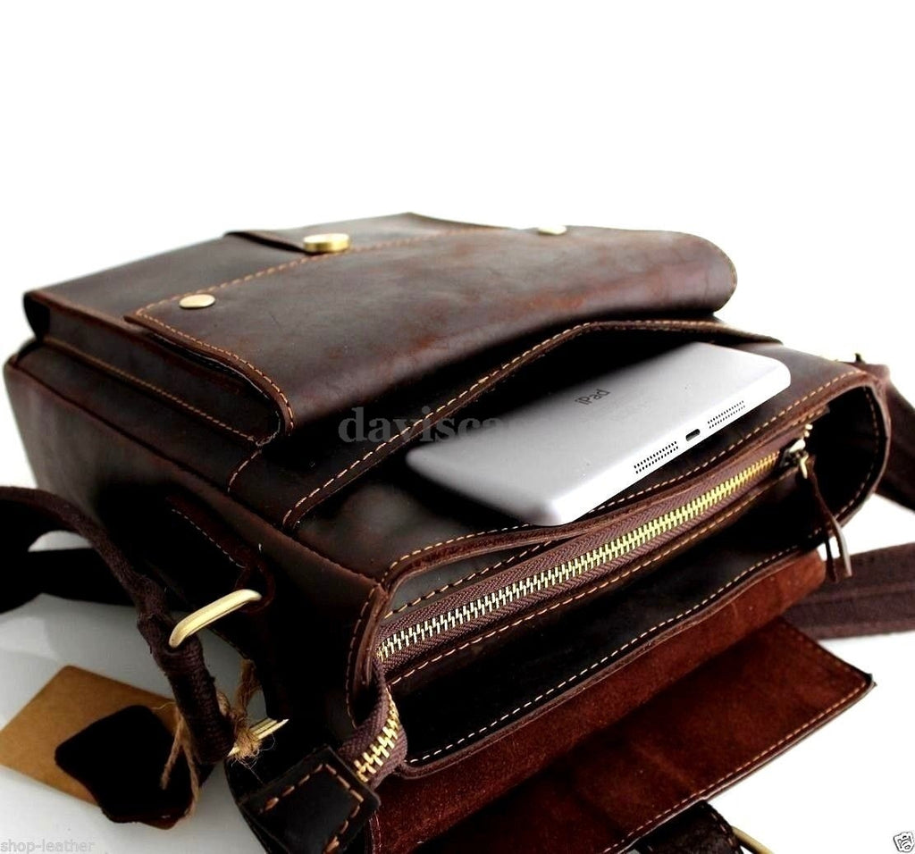 LEABAGS Leren schoudertas voor dames en heren, messenger bag met schouderriem, echt leer, laptoptas tot 15 inch, schoudertas, werktas, draagtas, handtas, bruin marmer, Eén maat, Boheems LEABAGS Leren schoudertas voor dames en heren, messenger bag met schouderriem, echt leer, laptoptas tot 15 inch, schoudertas, werktas, draagtas, handtas, bruin marmer, Eén maat, Boheems