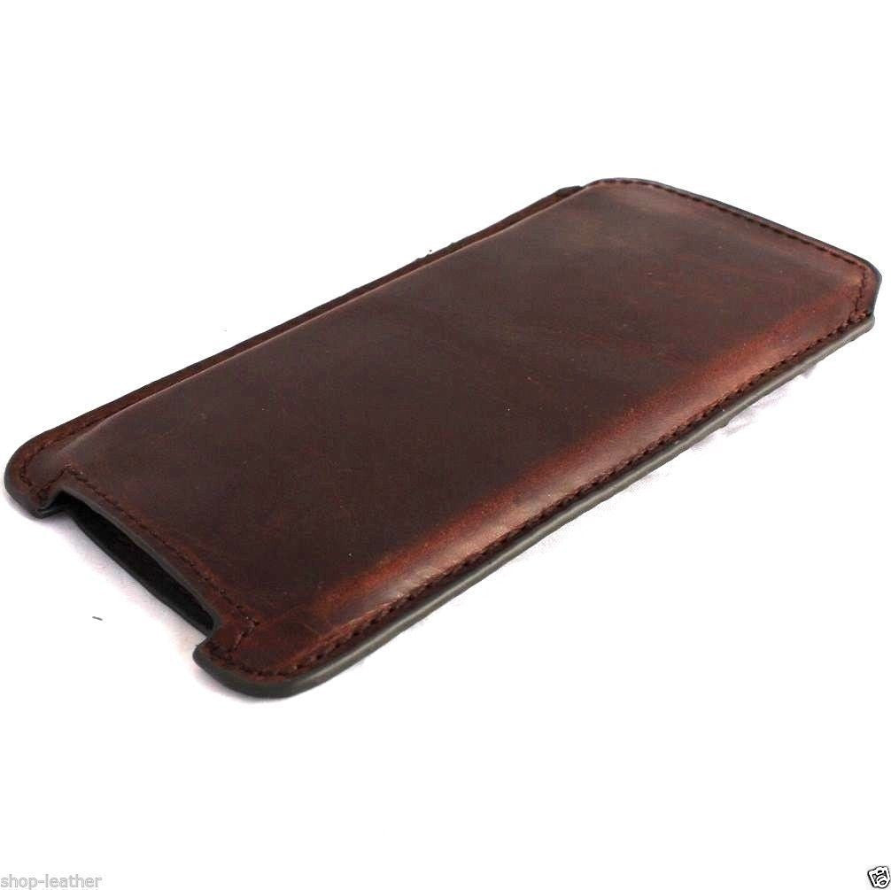 Handmade genuine leather iPhone 8 Plus case with Bible book wallet design, credit card slots, slim fit from Davis Case.