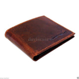 Men Genuine italian Leather wallet Billfold case COIN POCKET CARD id 1 Cash Slots  handcraft free shipping  case