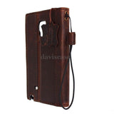 genuine oiled italian leather Case for Samsung Galaxy note edge book wallet luxury cover s Businesse