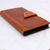 genuine real 100% good leather Case Fit sony Xperia Z2 book wallet  handmade ta