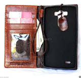 genuine italian oiled leather hard Case for LG G3 slim book luxury pro wallet handmade MAGNET close