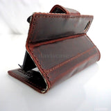 genuine vintage leather pro case for iphone 5 book wallet cover new handmade cards skin uk