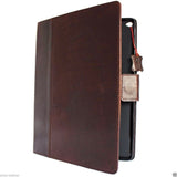 Genuine full Leather case for Apple iPad Pro 12.9 hard cover handbag stand magnet brown slim cards slots daviscase luxury 2015
