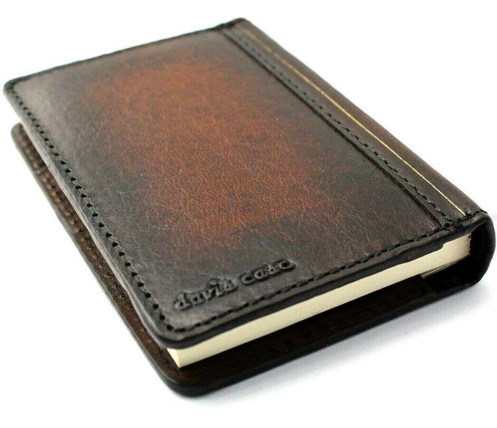 Galaxy genuine leather wallet case for Bible ESV journal with custom goat and lamb cover, ID slots, luxurious retro design by DavisCase
