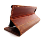 genuine vintage leather case for iphone 5 s stand book wallet credit card 5s sls free shipping