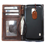 genuine italian leather Case for Samsung Galaxy S5 active s 5 SM-G870A book wallet handmade il