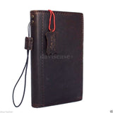 genuine natural leather hard case for Galaxy NOTE 4 LEATHER CASE  handmade cover book wallet davis R