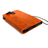 genuine natural leather hard case for Galaxy NOTE 4 LEATHER CASE  handmade cover book pro wallet stand premium