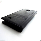 genuine leather Case fit Samsung Galaxy S4 SIII book wallet handmade 60s black G