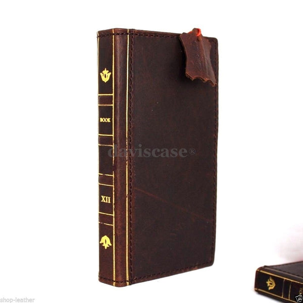 genuine OIL leather case for iphone 6 plus cover Bible book wallet  credit card id magnet business slim magnet free shipping  au