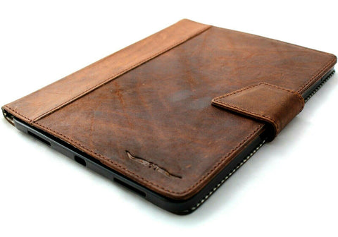Genuine Vintage Leather Case for Apple iPad Pro 11 (2020) Handmade Hard Cover Handcrafted Credit Cards slots slim  DavisCase
