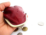 Genuine Soft leather woman mini Coins purse bag Ladies wallet case Miniature win