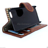 genuine leather hard case for iphone 5s 5c 5 cover book wallet credit card c s flip handmade luxury ! 
