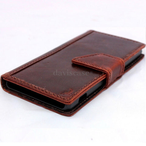 genuine real 100% good leather Case Fit sony Xperia Z2 book wallet 2 z handmade TA