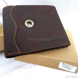 Men Money Genuine full Leather wallet Billfold Design Money Clip HANDMADE coin id free shipping 