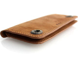 genuine leather case for iphone 5 4 5s  5c c book wallet cover s retro handicraft 