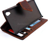 genuine real 100% leather Case For sony Xperia Z2 book wallet 2 z handmade it
