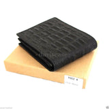 Men Money Clip Genuine Leather wallet Pocket Purse crocodile Card Billfold slim it  black 
