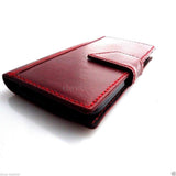 genuine vintage leather case for samsung galaxy s5 cover purse book pro wallet stand s 5 slim red