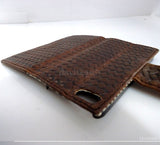 genuine vintage leather case for iphone 5 s cover s 5  book wallet stand handmade 