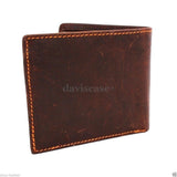 Men Genuine italian Leather wallet Billfold case COIN POCKET CARD id 1 Cash Slots  handcraft free shipping  case