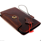 Echtledertasche passend für Samsung Galaxy Note 5 Book Wallet Luxus Cover 5 Slim Daviscase Au