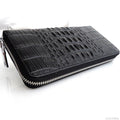 Women's genuine leather wallet and clutch purse with bowknot design, featuring button and zip closures, ideal for cards and essentials.