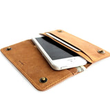 genuine leather case for iphone 5 4 5s  5c c book wallet cover s retro handicraft 