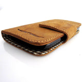 genuine real natural leather Case FOR Galaxy 3S s 3 book wallet retro magnet clos
