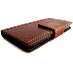 genuine vintage leather case for samsung galaxy s5 cover purse book pro wallet stand TA