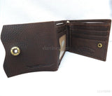 Men Money Genuine full Leather wallet Billfold Design Money Clip HANDMADE coin id free shipping 