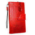 Handmade genuine Italian leather iPhone 6 Plus case with wallet style, flip cover, credit card slots, and magnetic closure.