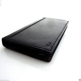 genuine leather Case fit Samsung Galaxy S4 SIII book wallet handmade 60s black G