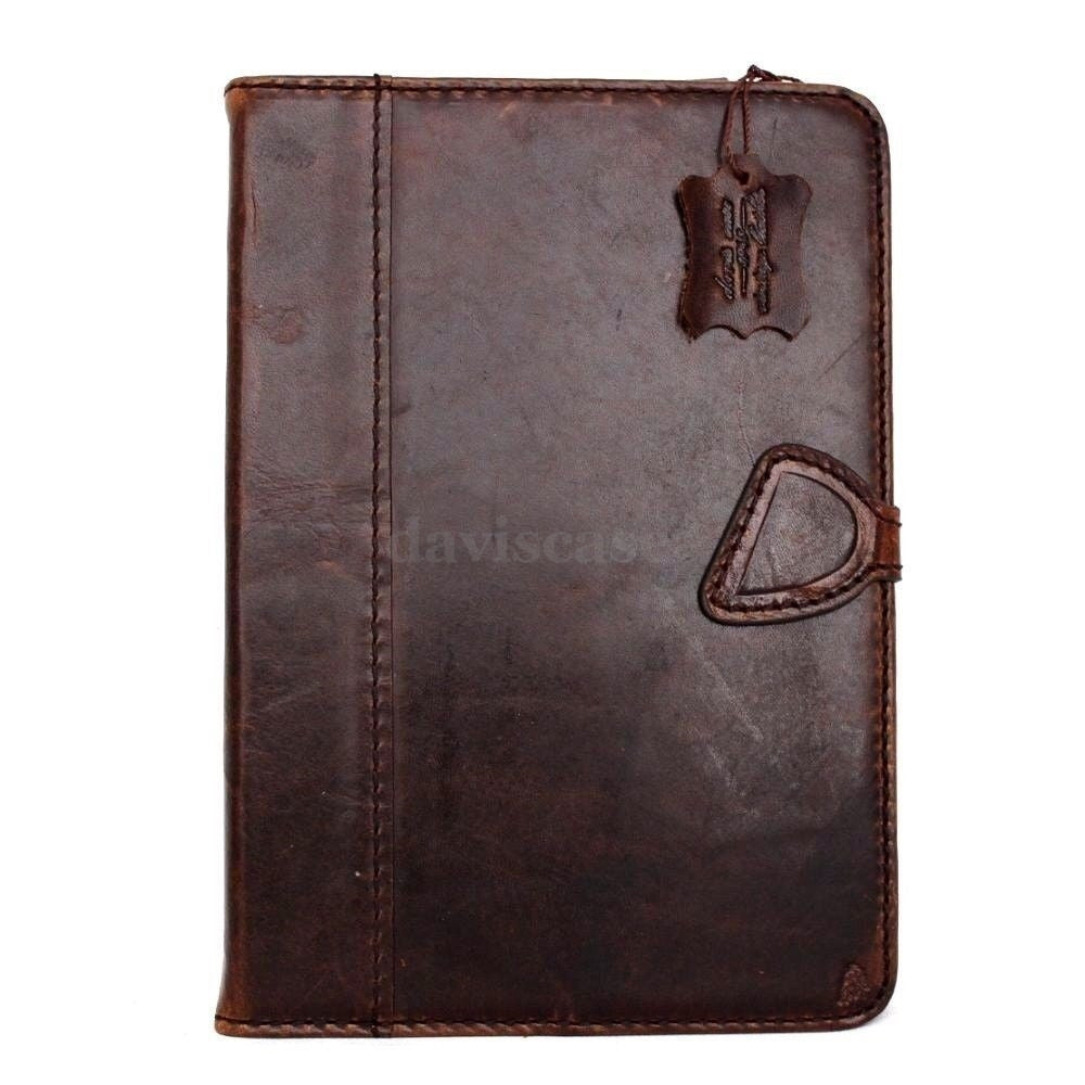 Genuine leather iPad case for 10.2, 10.5, 11 Pro, 13 Air, and older models, featuring magnetic closure and sleek design.