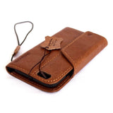 Echtes ECHTES Leder für iPhone 7, magnetische Hülle, Brieftasche, Kredithalter, Buch, luxuriöse Halterung